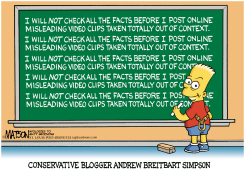 CONSERVATIVE BLOGGER ANDREW BREITBART SIMPSON-  by RJ Matson