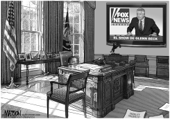 LA CASA BLANCA LE TEME A FOX NEWS by Daryl Cagle