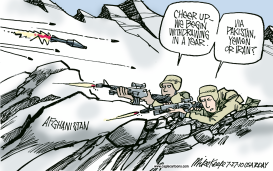 AFGHANISTAN WITHDRAWAL by Mike Keefe