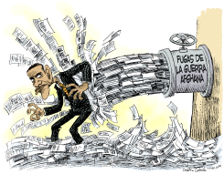 FUGAS DE LA GUERRA AFGHANA Y OBAMA  by Daryl Cagle