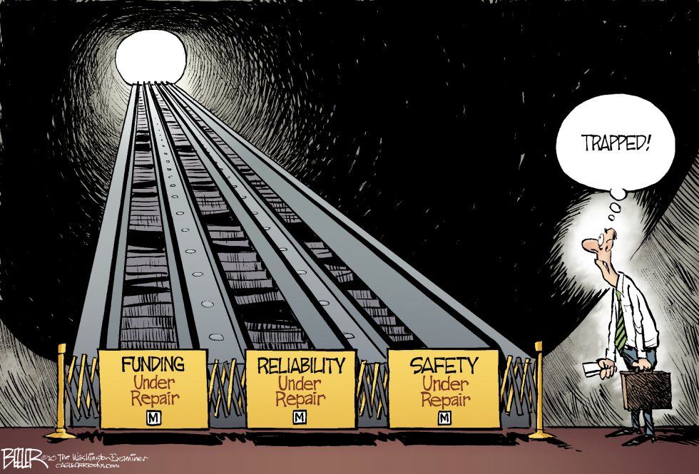  LOCAL DC - BROKEN METRO by Nate Beeler