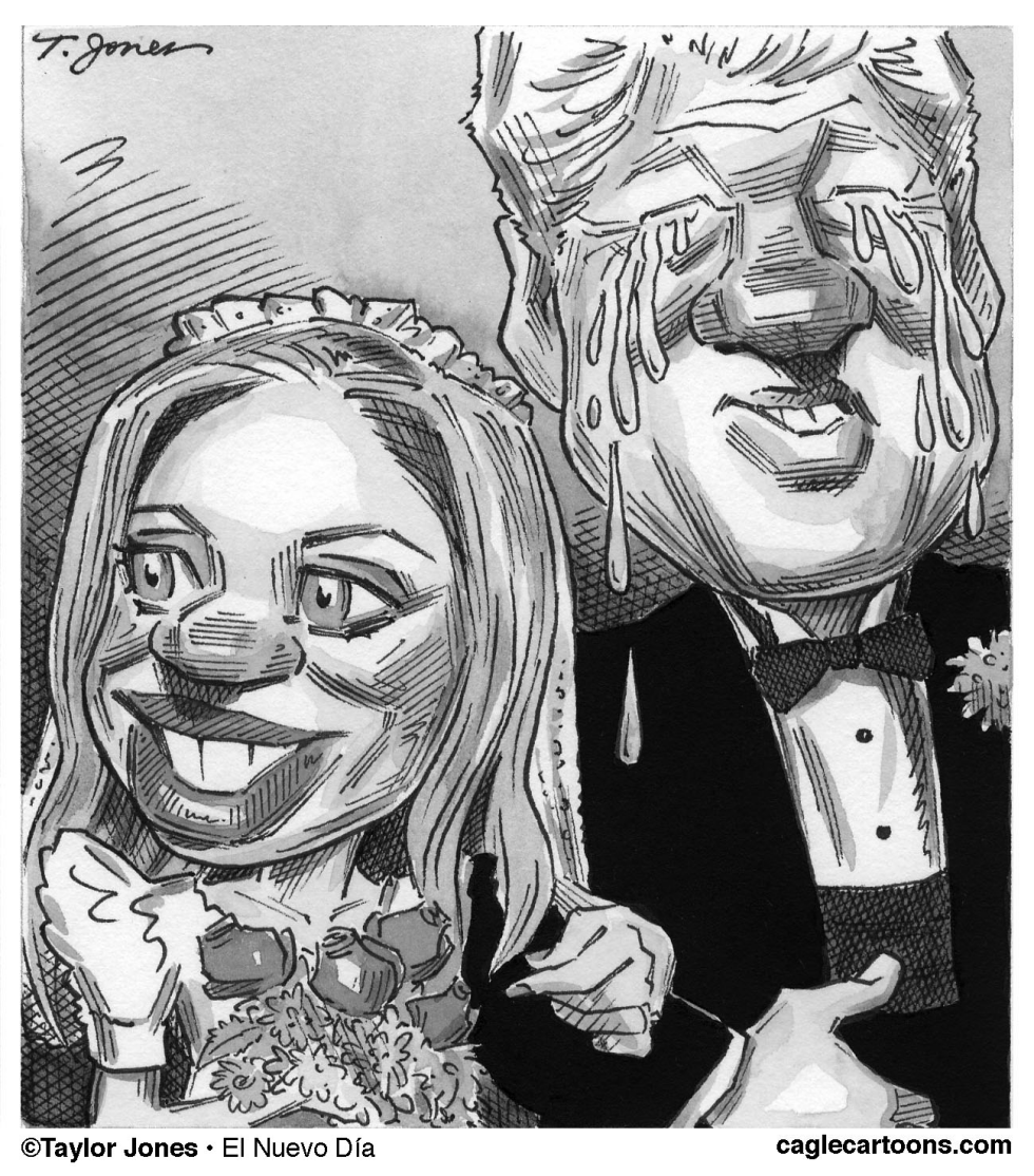  CHELSEA CLINTON AND DAD IN FULL EMOTE by Taylor Jones