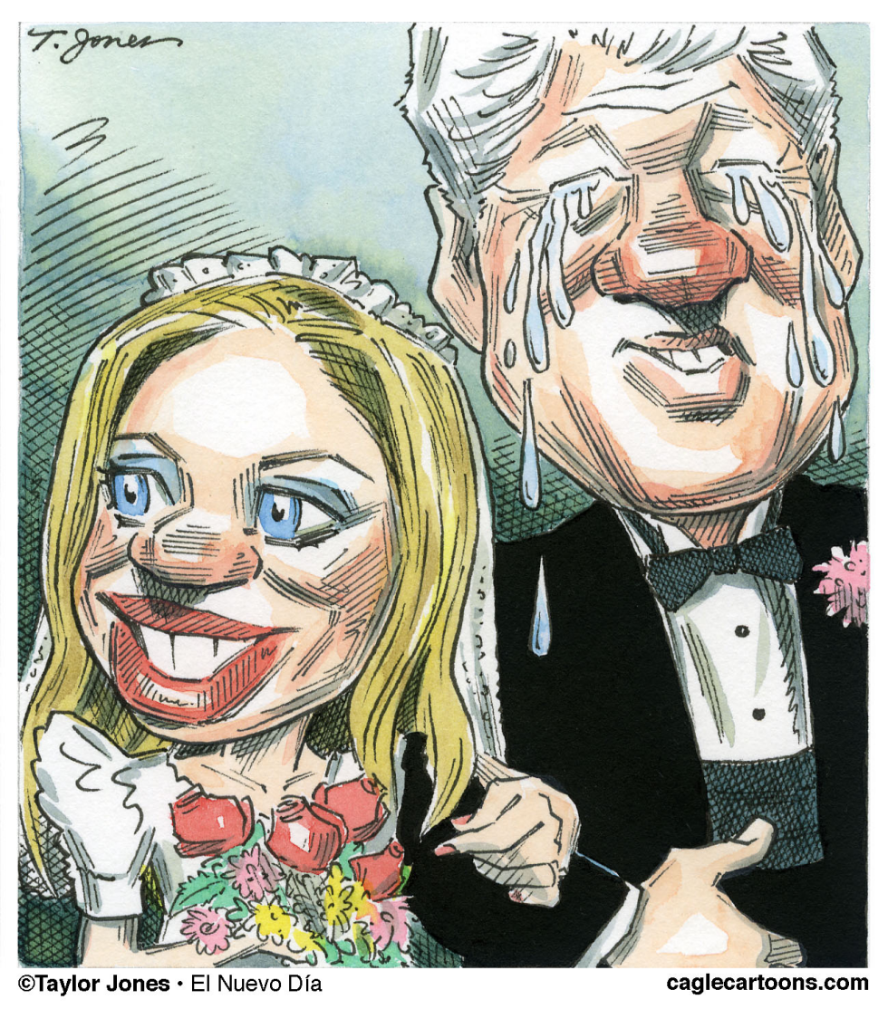  CHELSEA CLINTON AND DAD IN FULL EMOTE  by Taylor Jones