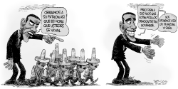 OBAMA Y LA INMIGRACION ILEGAL by Daryl Cagle