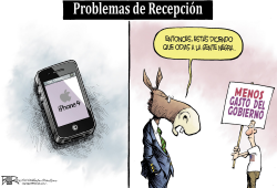 MALA RECEPCION  by Nate Beeler