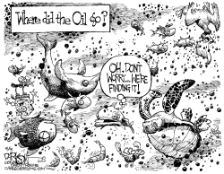 WHERE DID THE OIL GO by John Darkow