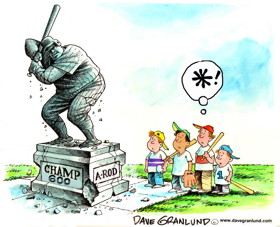  A-ROD HITS 600TH HR by Dave Granlund