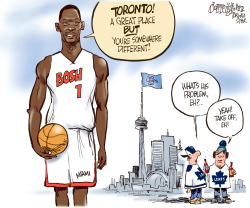 BOSH LEAVES TORONTO by Patrick Corrigan