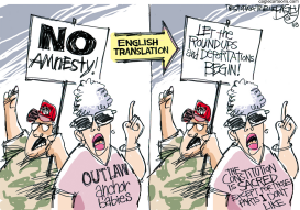 IMMIGRATION ANCHORITES by Pat Bagley