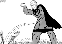 PUTIN SUPERMAN by Rainer Hachfeld