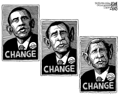 OBAMA NO REAL CHANGE by Adam Zyglis