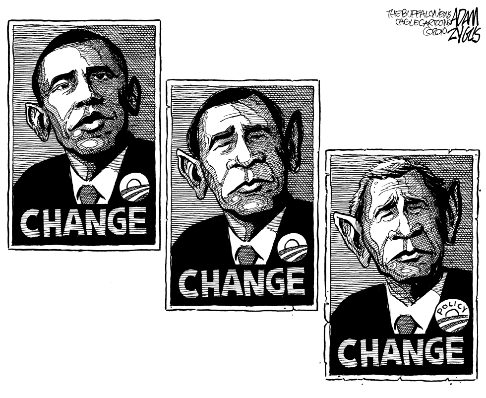  OBAMA NO REAL CHANGE by Adam Zyglis