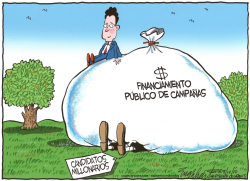 FINANCIAMIENTO DE CAMPAñAS PUBLICAS  by Bob Englehart