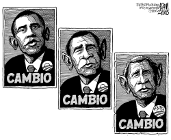 OBAMA SIN UN VERDADERO CAMBIO by Adam Zyglis