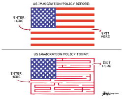 IMMIGRATION POLICY MAZE by Manny Francisco