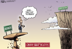 OBAMA AND THE GULF by Nate Beeler