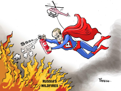 FIREFIGHTER PUTIN by Paresh Nath