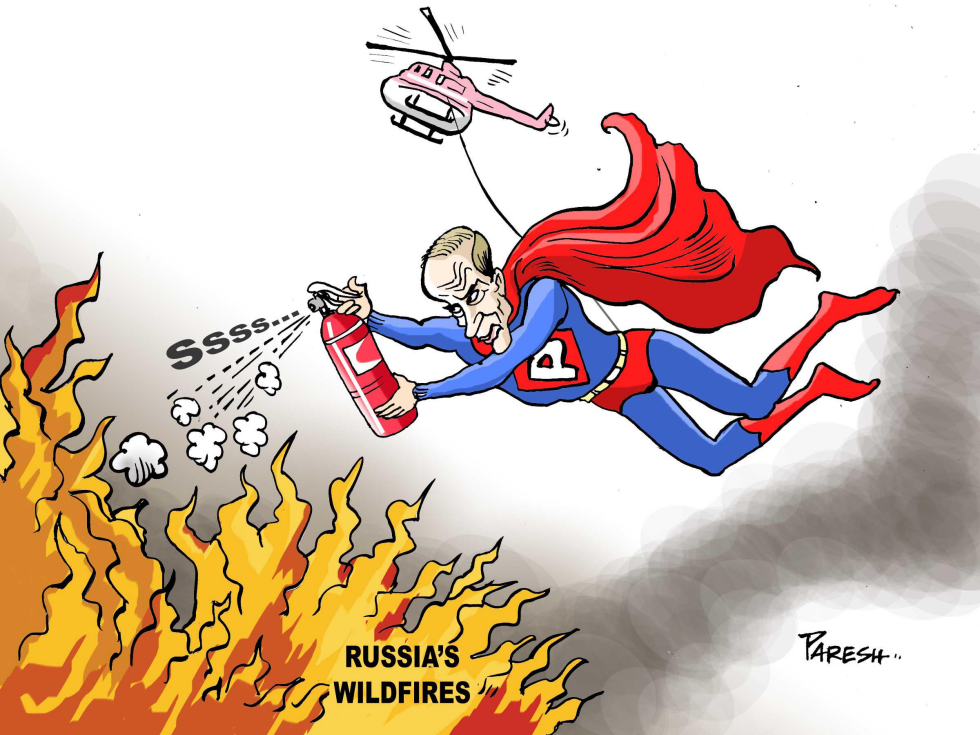  FIREFIGHTER PUTIN by Paresh Nath