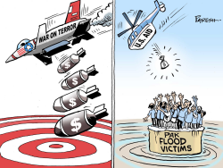 AID FOR PAK FLOOD by Paresh Nath