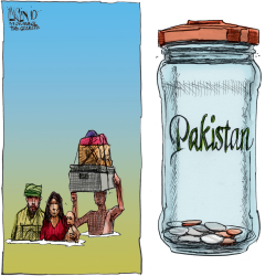 AID FOR PAKISTAN by Aislin