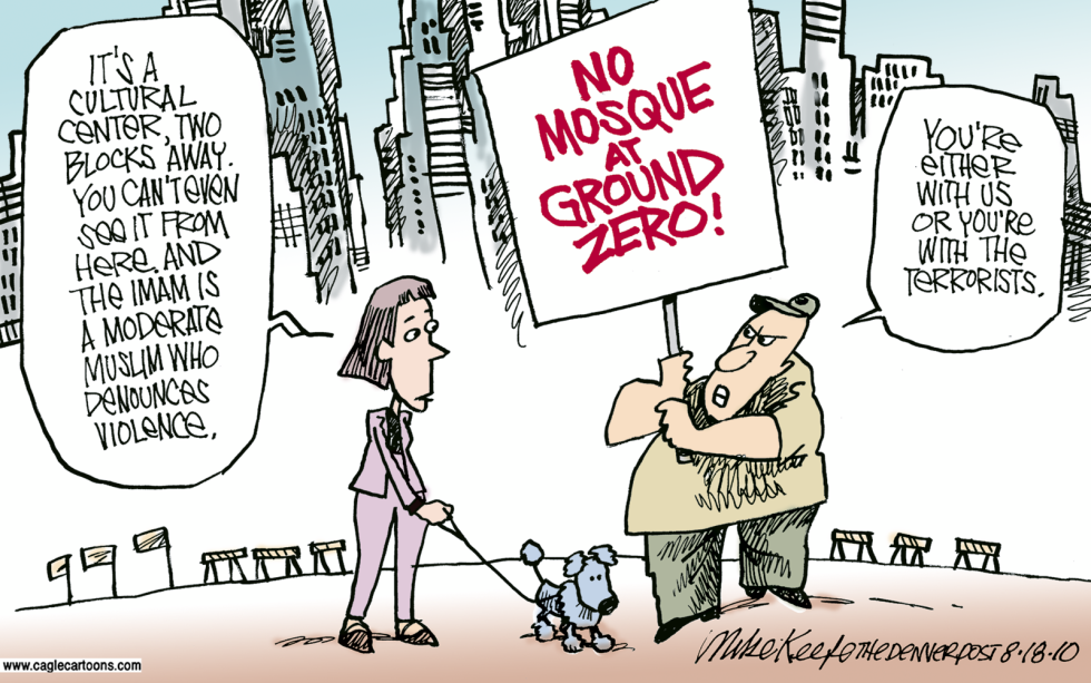  GROUND ZERO MOSQUE by Mike Keefe