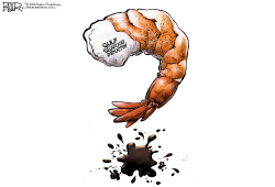 GULF SHRIMP by Nate Beeler