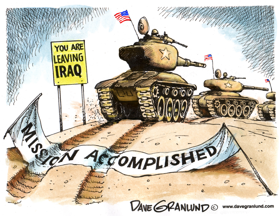  US TROOPS DEPARTING IRAQ by Dave Granlund