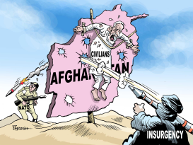 AFGHAN CIVILIANS by Paresh Nath