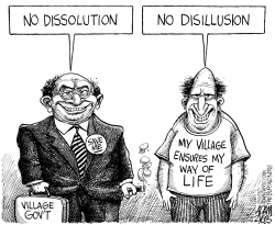 LOCAL DISSOLVING VILLAGE GOVERNMENTS by Adam Zyglis