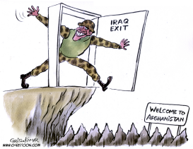 IRAQ EXIT  by Christo Komarnitski