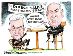 PALESTINIAN AND ISRAELI TALKS by Dave Granlund