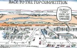 LOCAL CO RACE TO THE TOP by Mike Keefe