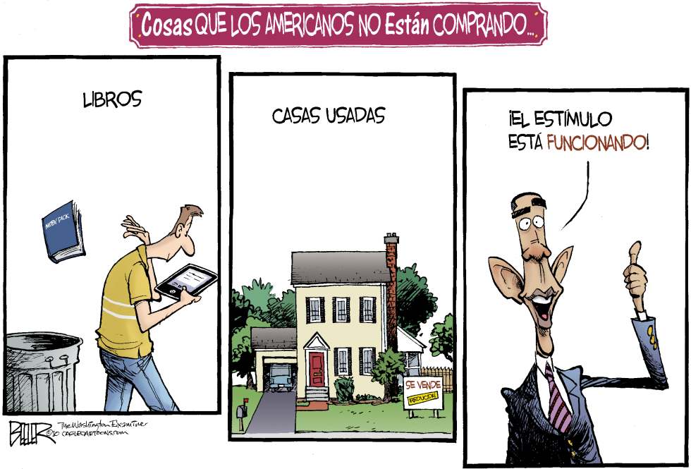  LOS AMERICANOS NO ESTAN COMPRANDO by Nate Beeler