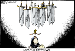 PELIGRO PARA LOS DEMOCRATAS  by Nate Beeler