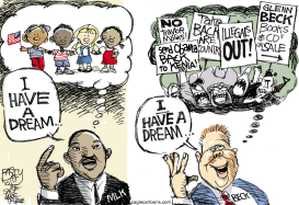 BECK HAS A DREAM by Pat Bagley