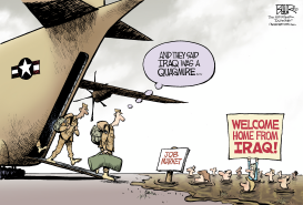 WELCOME HOME TROOPS by Nate Beeler