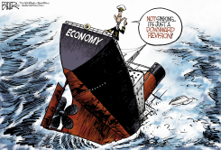 ECONOMY SINKING SHIP by Nate Beeler