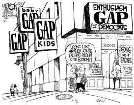 ENTHUSIASM GAP FOR DEMOCRATS by John Darkow