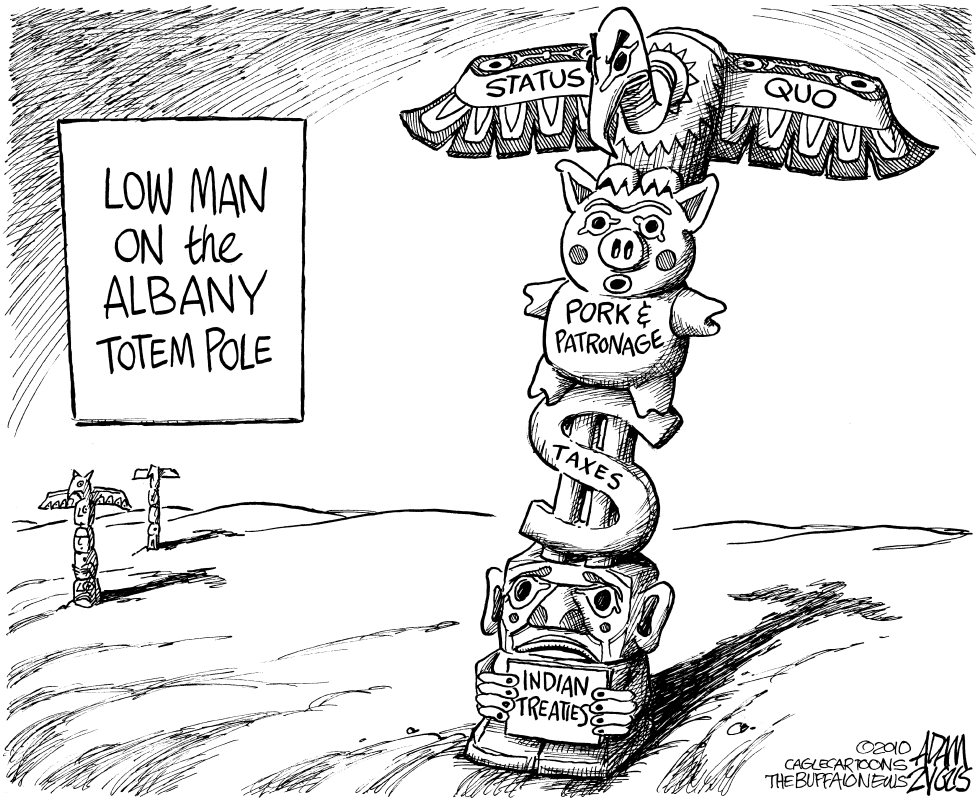  NY STATE TAXING NATIVE AMERICANS by Adam Zyglis