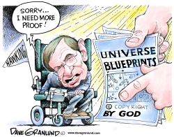 STEPHEN HAWKING VS GOD by Dave Granlund