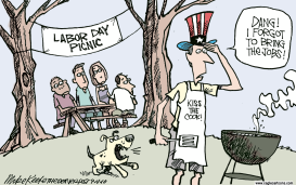 LABOR DAY by Mike Keefe