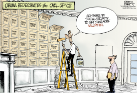 OVAL OFFICE REDECORATED by Nate Beeler