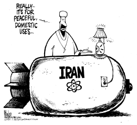 IRAN NUCLEAR POWER by Mike Lane