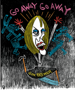 GOV BREWER OF ARIZONA HAUNTED BY HEADLESS BODIES by Randall Enos