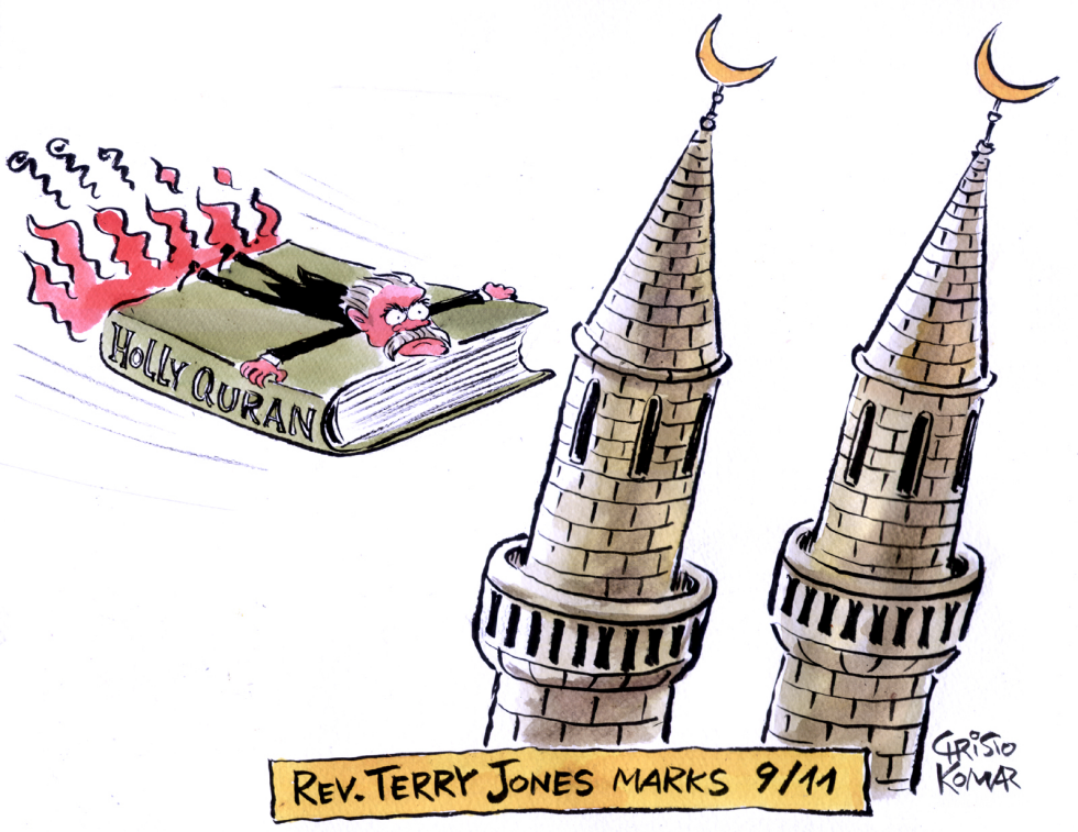  REV. TERRY JONES  by Christo Komarnitski