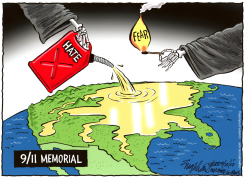 9/11 MEMORIAL  by Bob Englehart