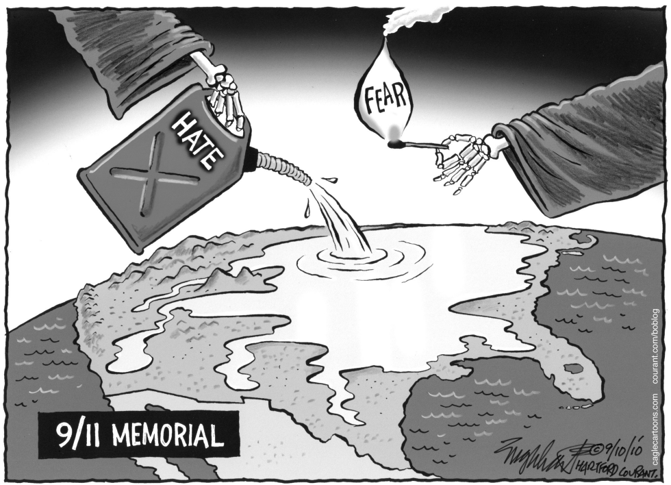  9/11 MEMORIAL by Bob Englehart