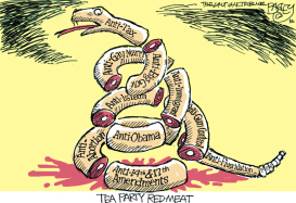 TEA PARTY RED MEAT by Pat Bagley