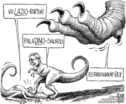 PALADINO VS EL ESTABLISHMENT by Adam Zyglis