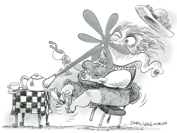 TEA PARTY AND REPUBLICANS by Daryl Cagle